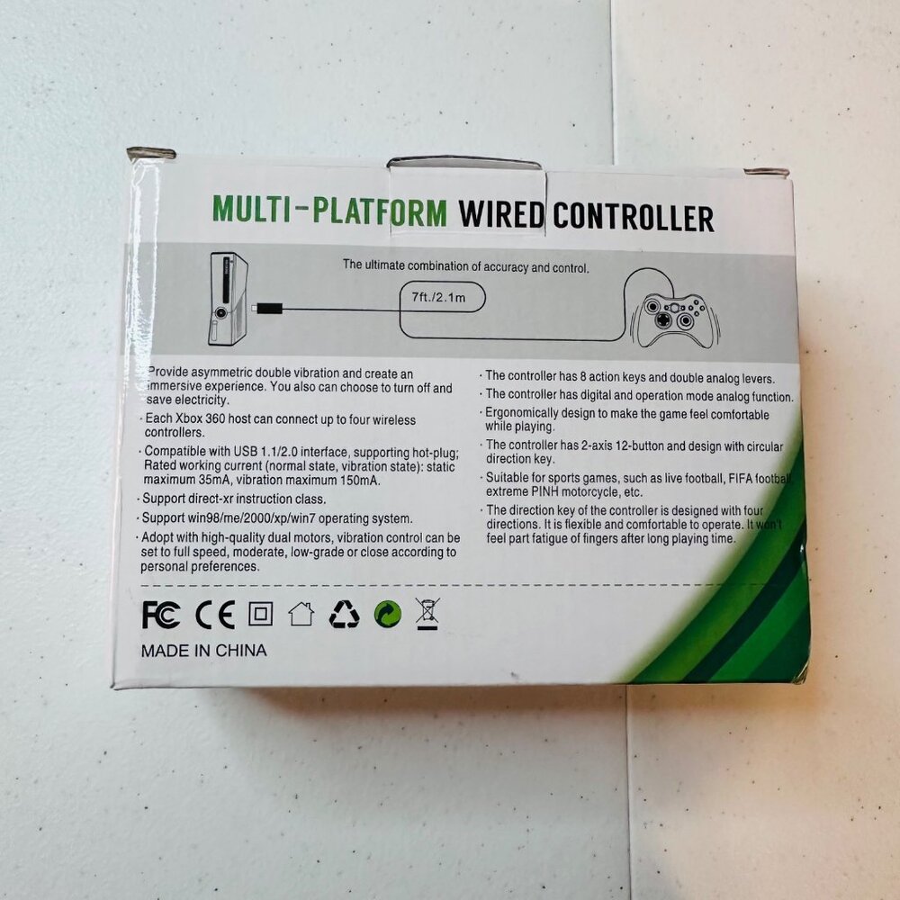Multi-Platform Wired Controller For X-360 PC & Android With 7ft USB Cable - Picture 5 of 7